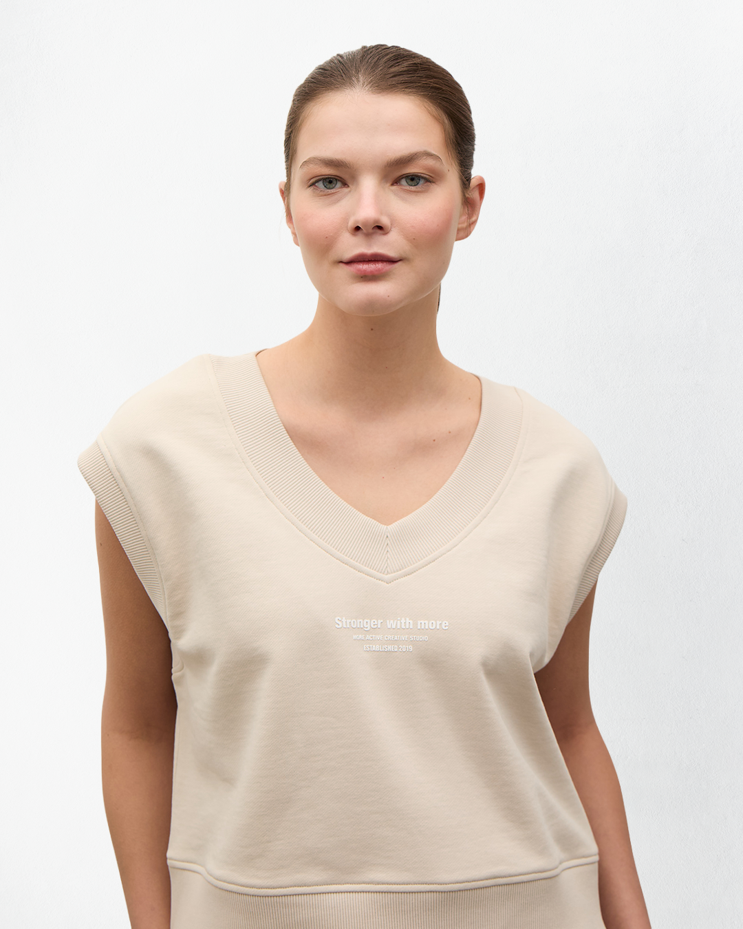 Bath V Yaka 3 İplik Şardonsuz Vest
