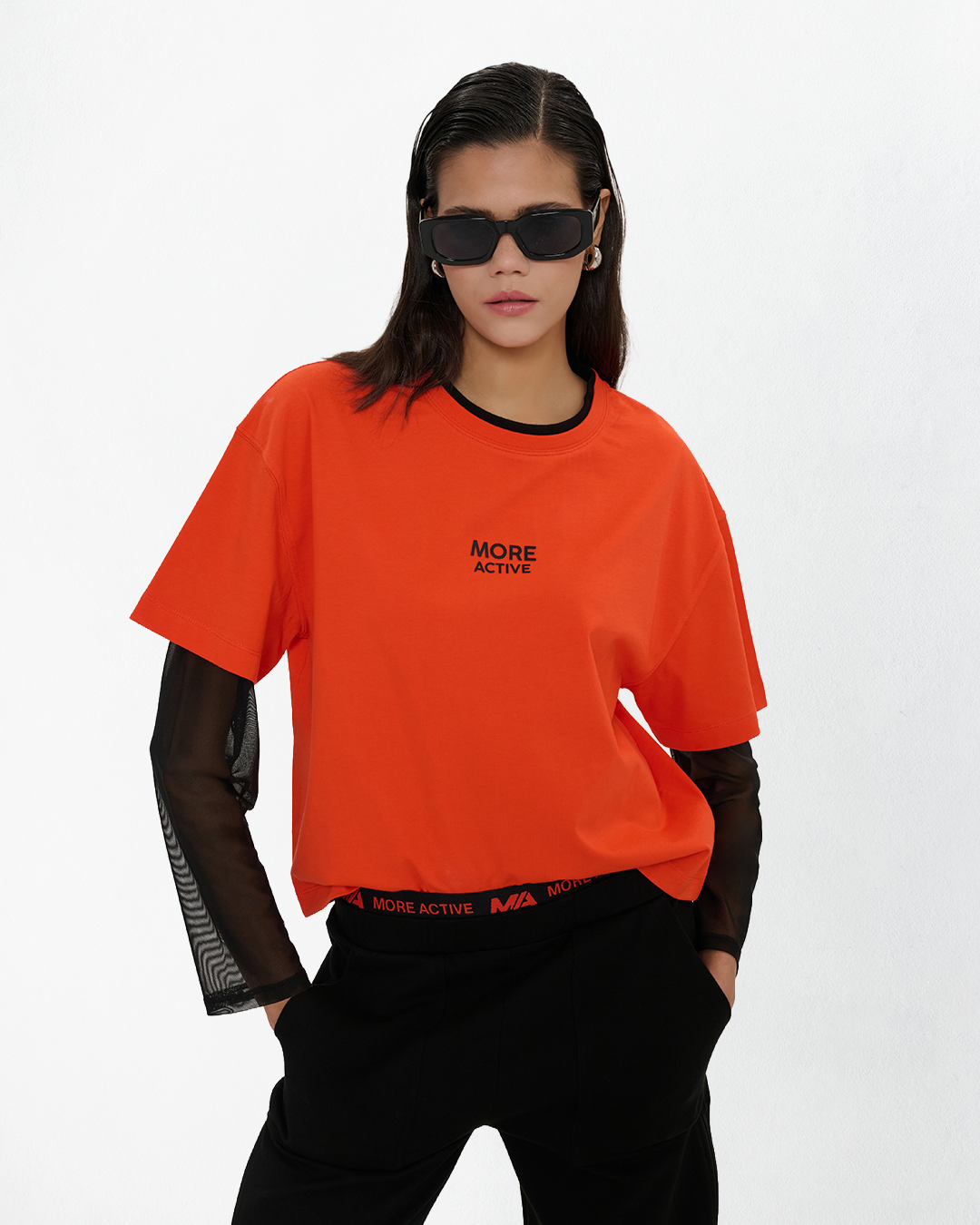 Mira Sport Oversize Uzun Kollu T-Shirt