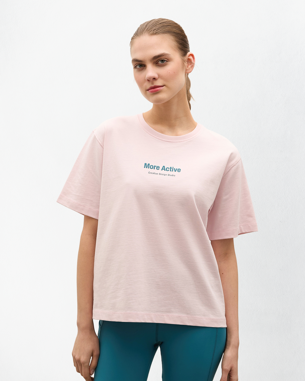 Label Heavy Jersey Grafik T-Shirt