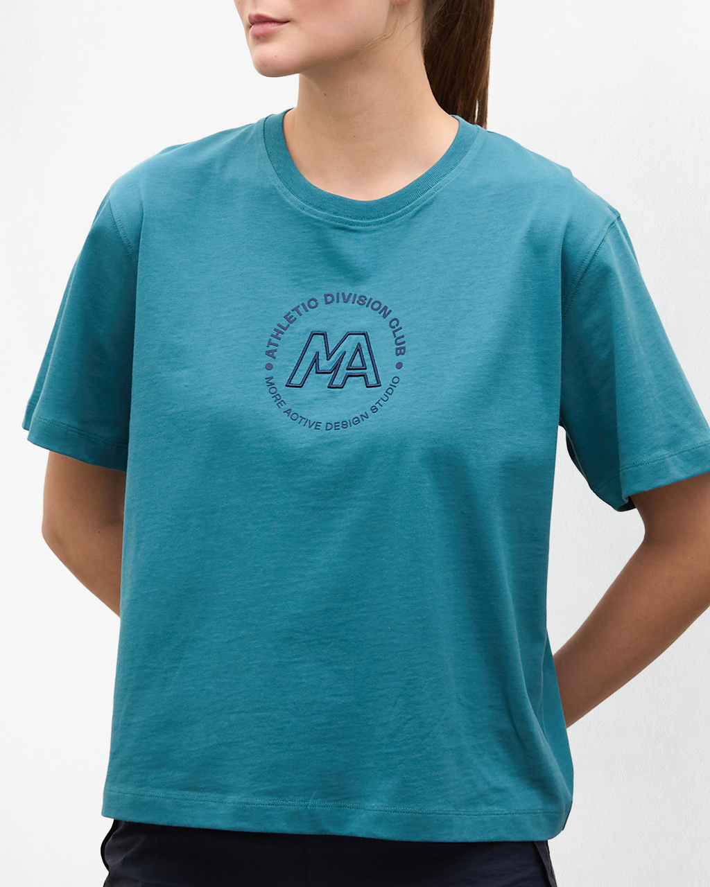 Grill Grafik Baskılı Heavy Jersey T-Shirt - Petrol Mavisi