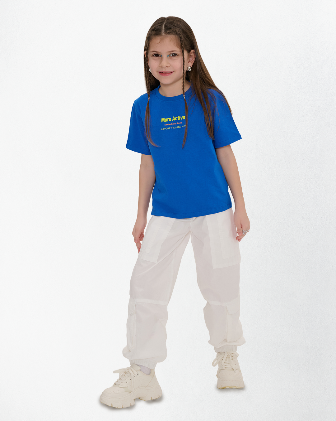 My Label Grafik Baskılı Çocuk T-Shirt - Mavi
