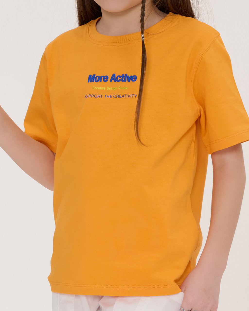 My Label Grafik Baskılı Çocuk T-Shirt - Turuncu