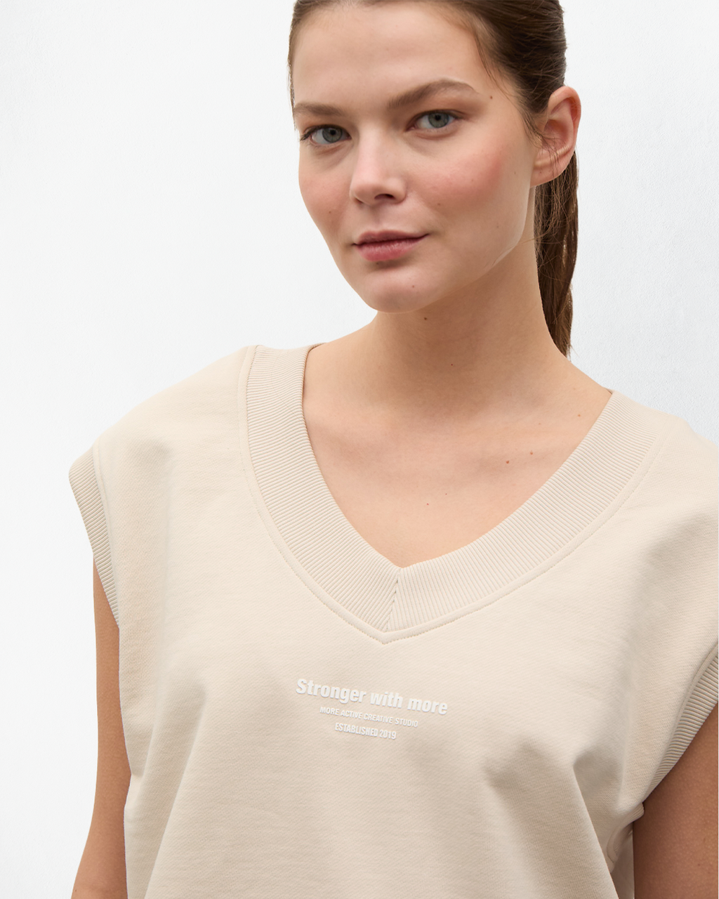 Bath V Yaka 3 İplik Şardonsuz Vest
