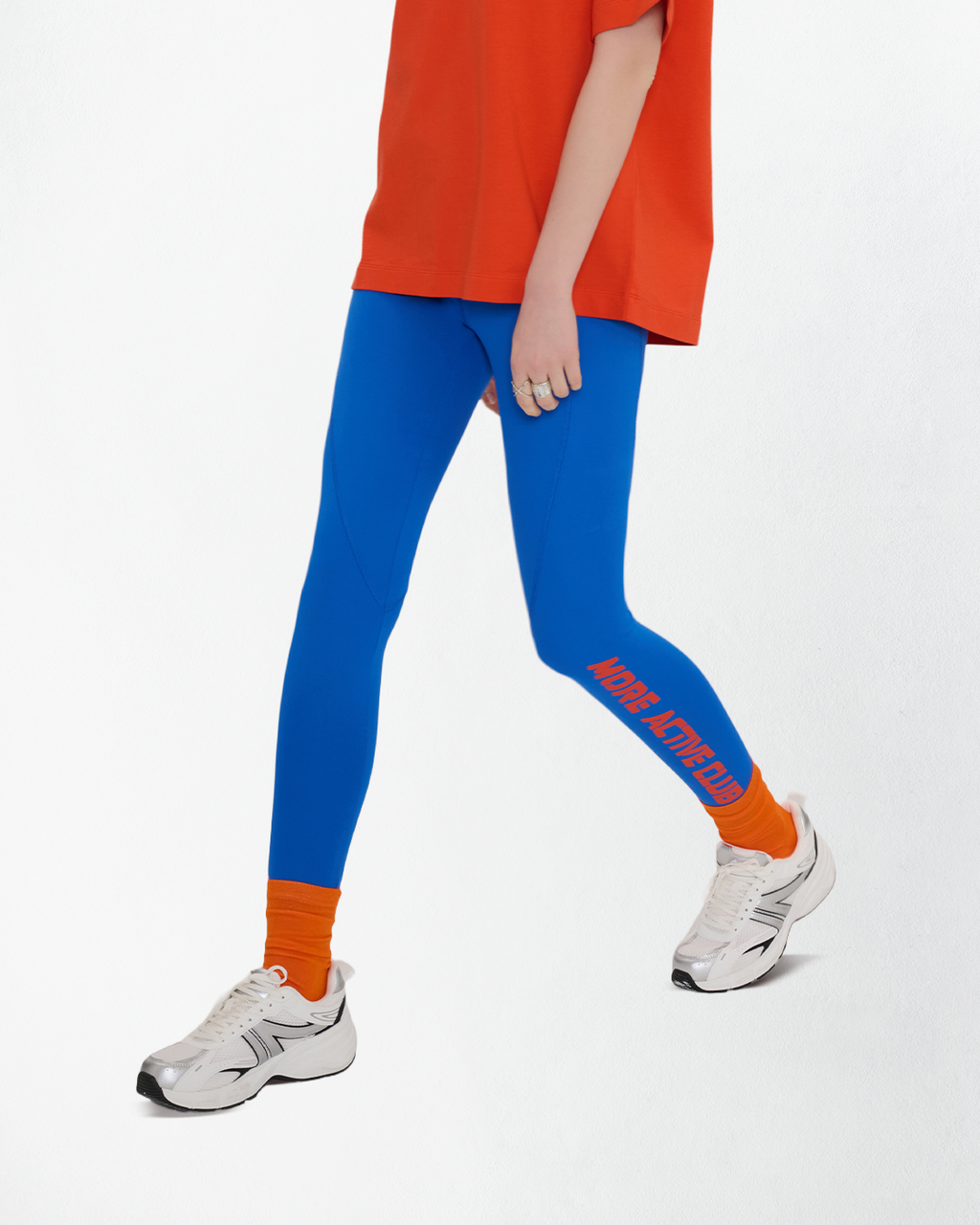 Lila Comfort Yüksek Bel Spor Tayt - Mavi