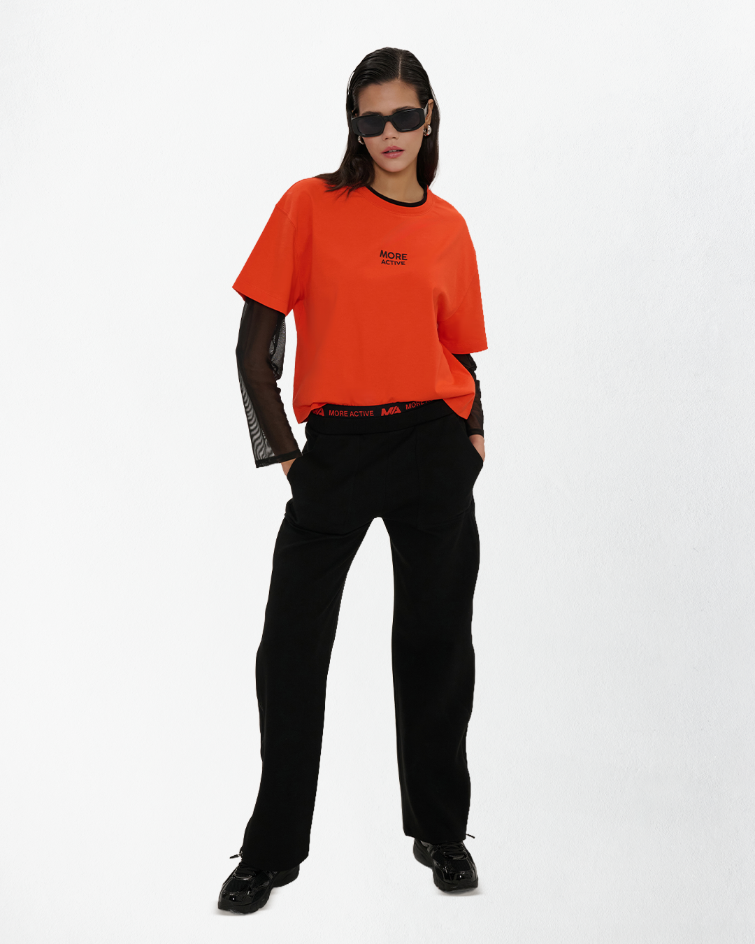 Mira Sport Oversize Uzun Kollu T-Shirt