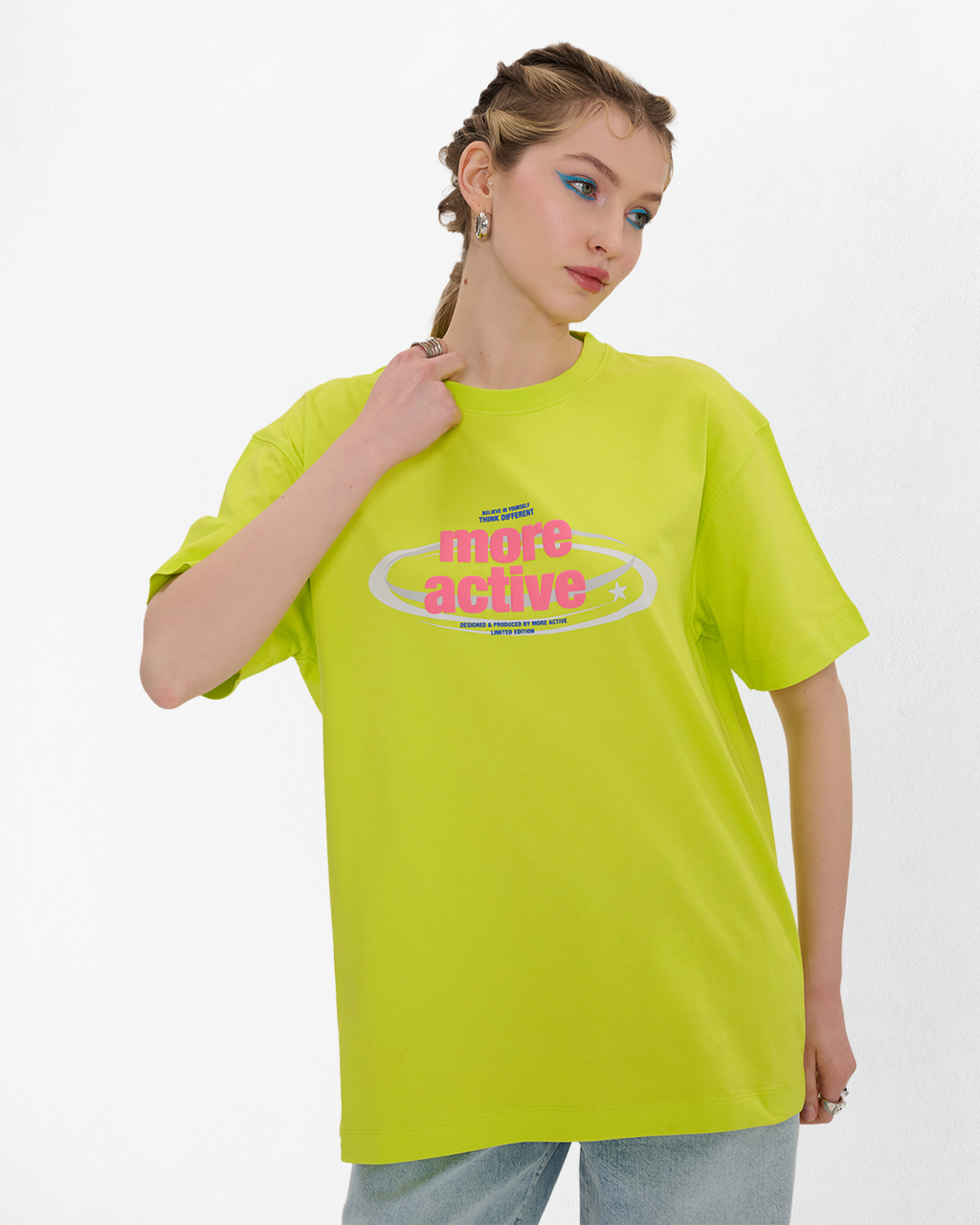 Jameson Oversize Grafik Baskılı T-Shirt