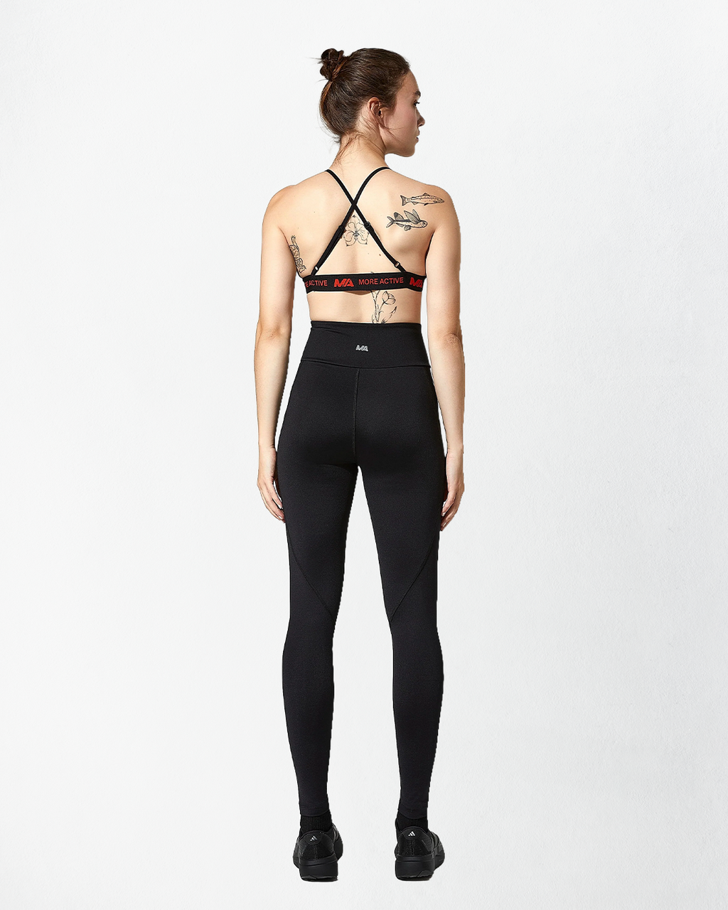 Lila Comfort Yüksek Bel Spor Tayt - Siyah