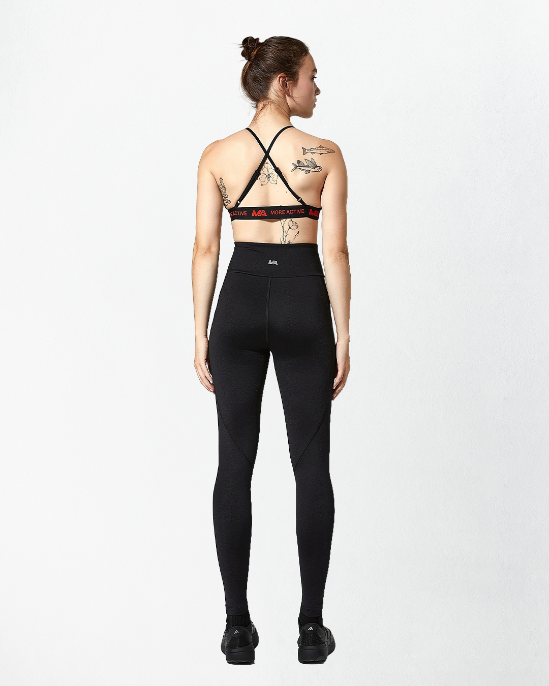 Lila Comfort Yüksek Bel Spor Tayt - Siyah