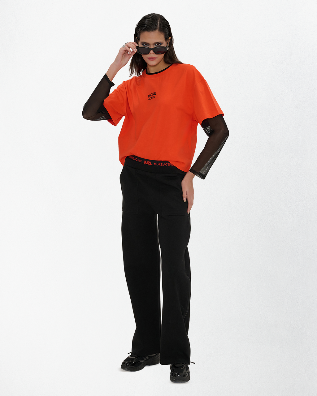 Mira Sport Oversize Uzun Kollu T-Shirt