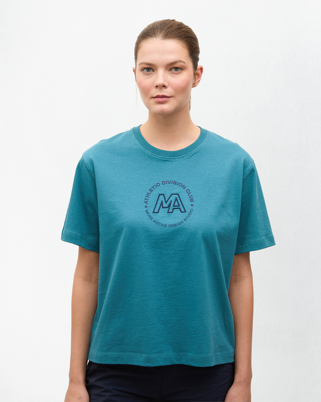 Grill Grafik Baskılı Heavy Jersey T-Shirt - Petrol Mavisi