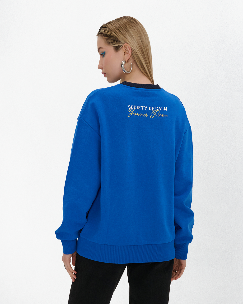 Hulk Renk Bloklu Sweatshirt