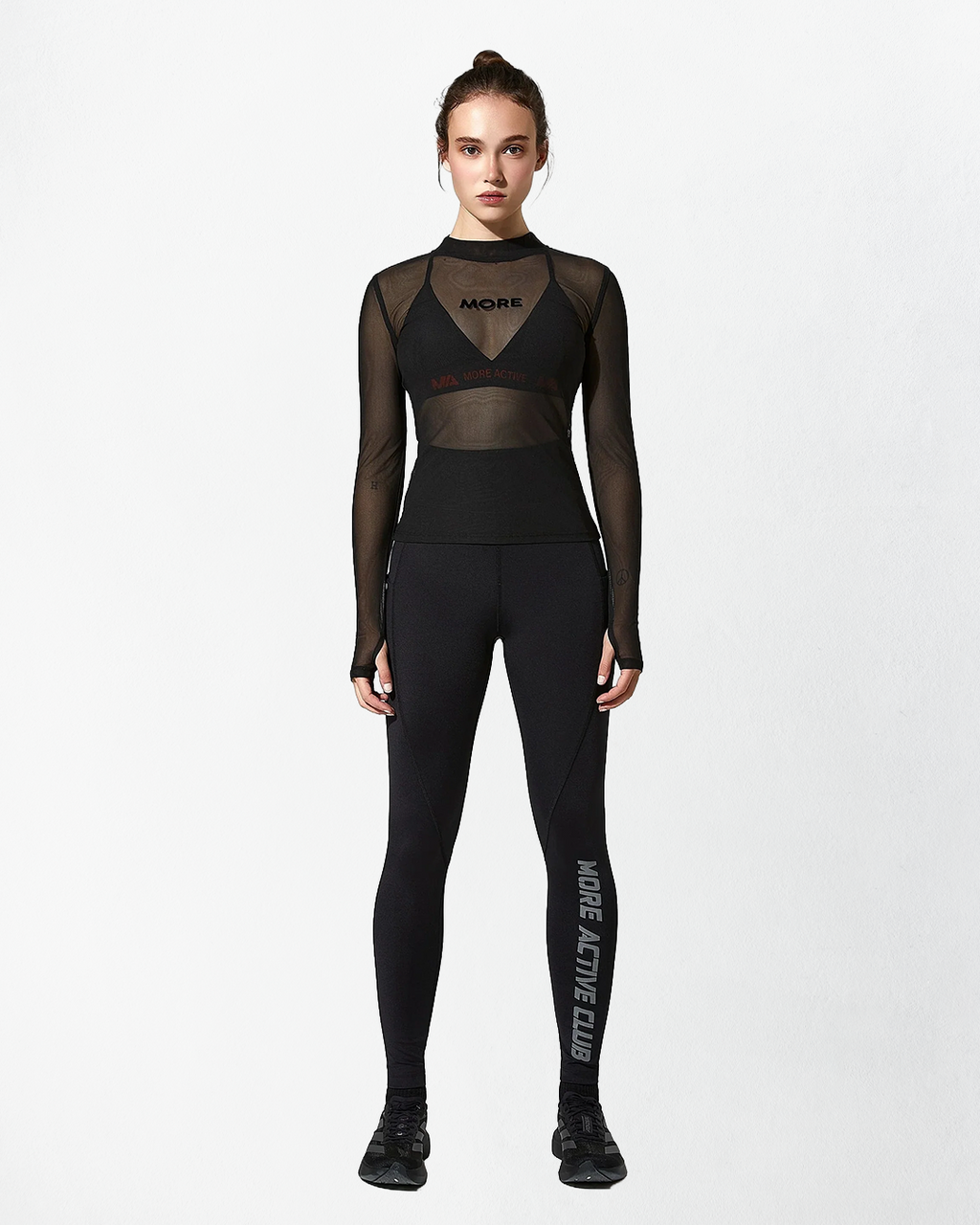 Tuna Mesh Uzun Kollu Spor Üst
