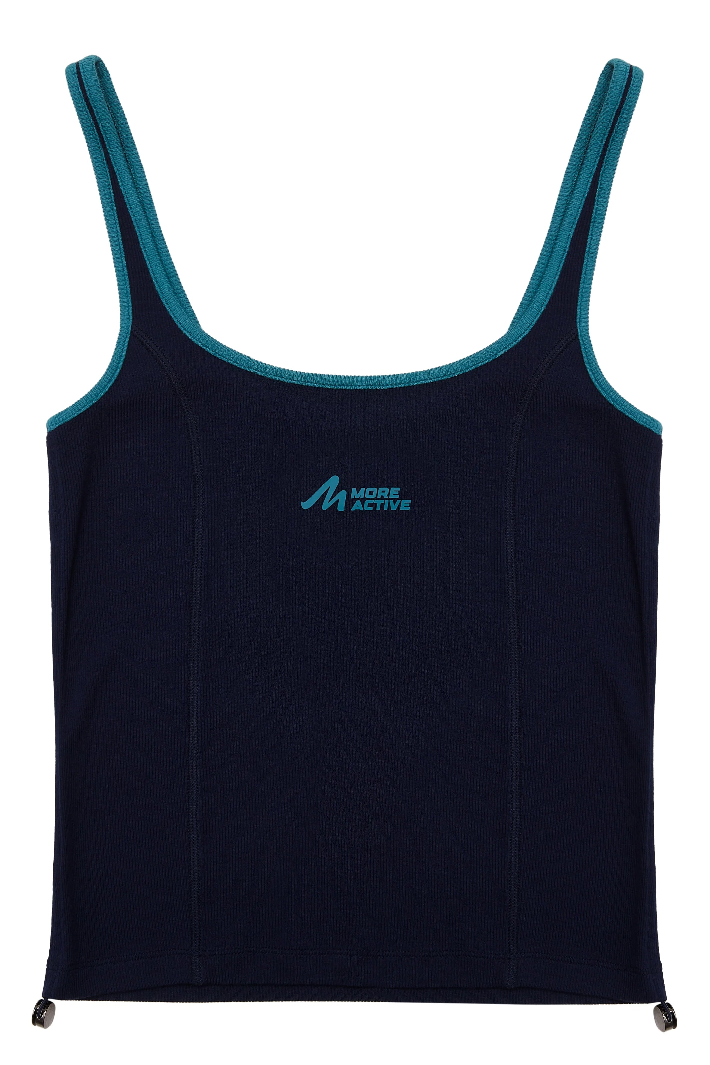 Brighton Yan Detaylı Fitilli Tank Top - Koyu Lacivert
