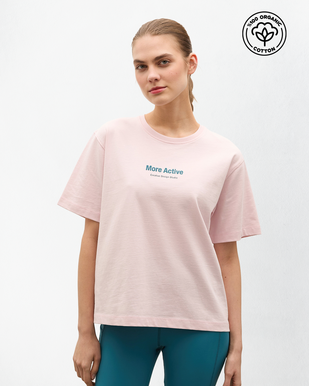 Label Heavy Jersey Grafik T-Shirt