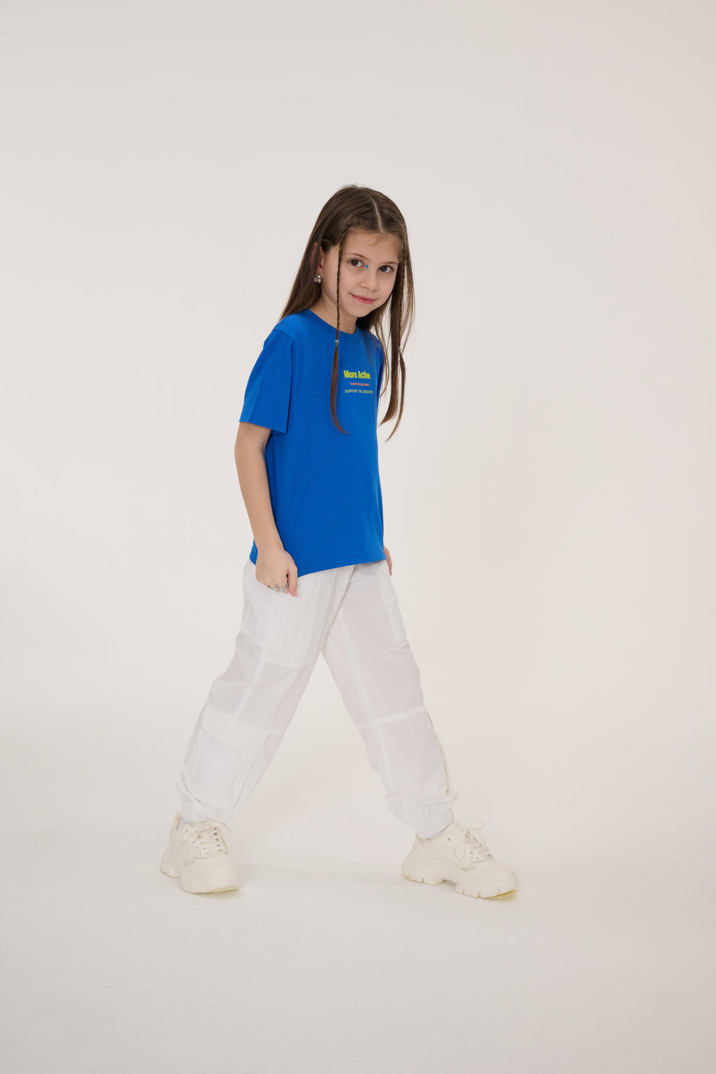 My Label Grafik Baskılı Çocuk T-Shirt - Mavi