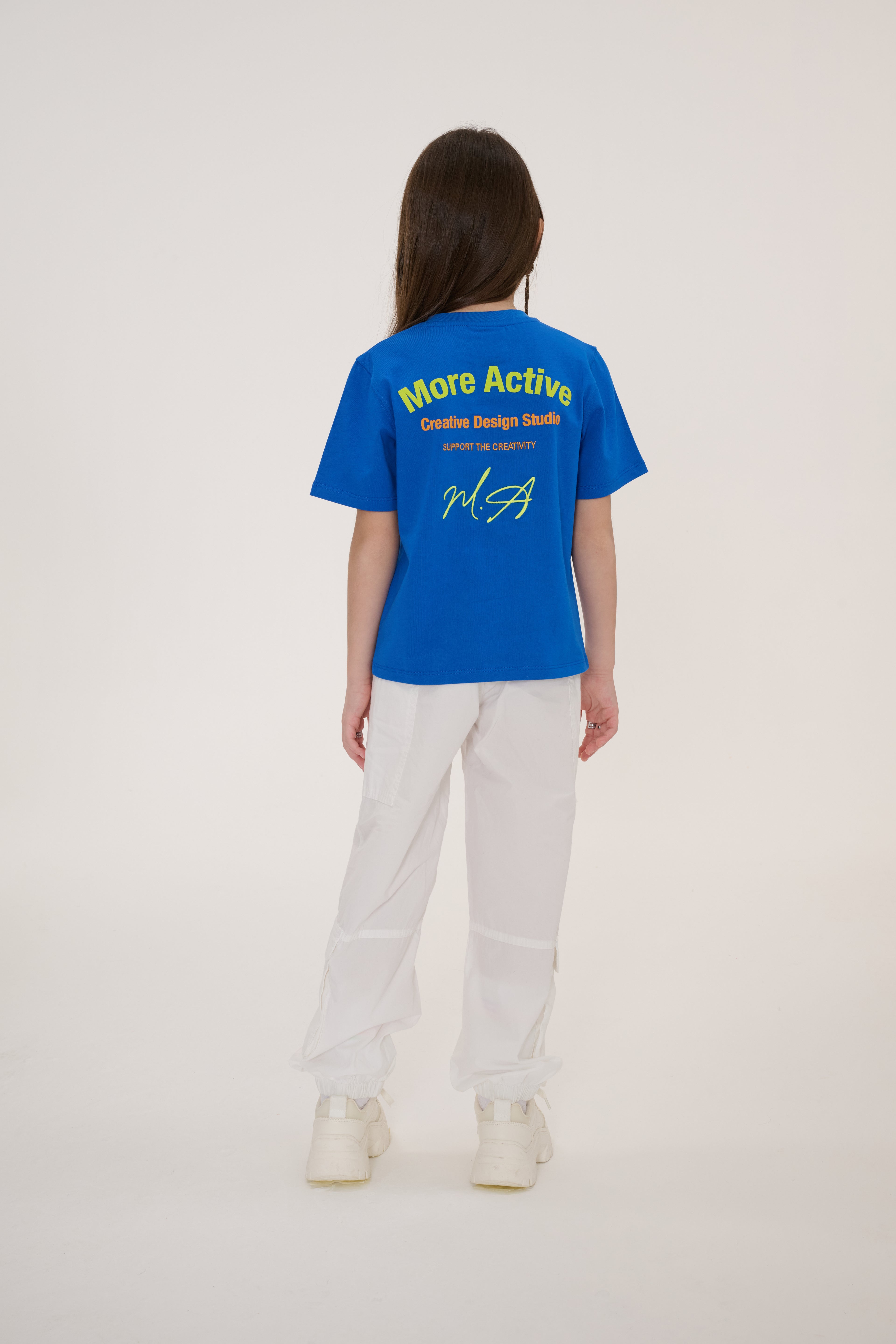 My Label Grafik Baskılı Çocuk T-Shirt - Mavi