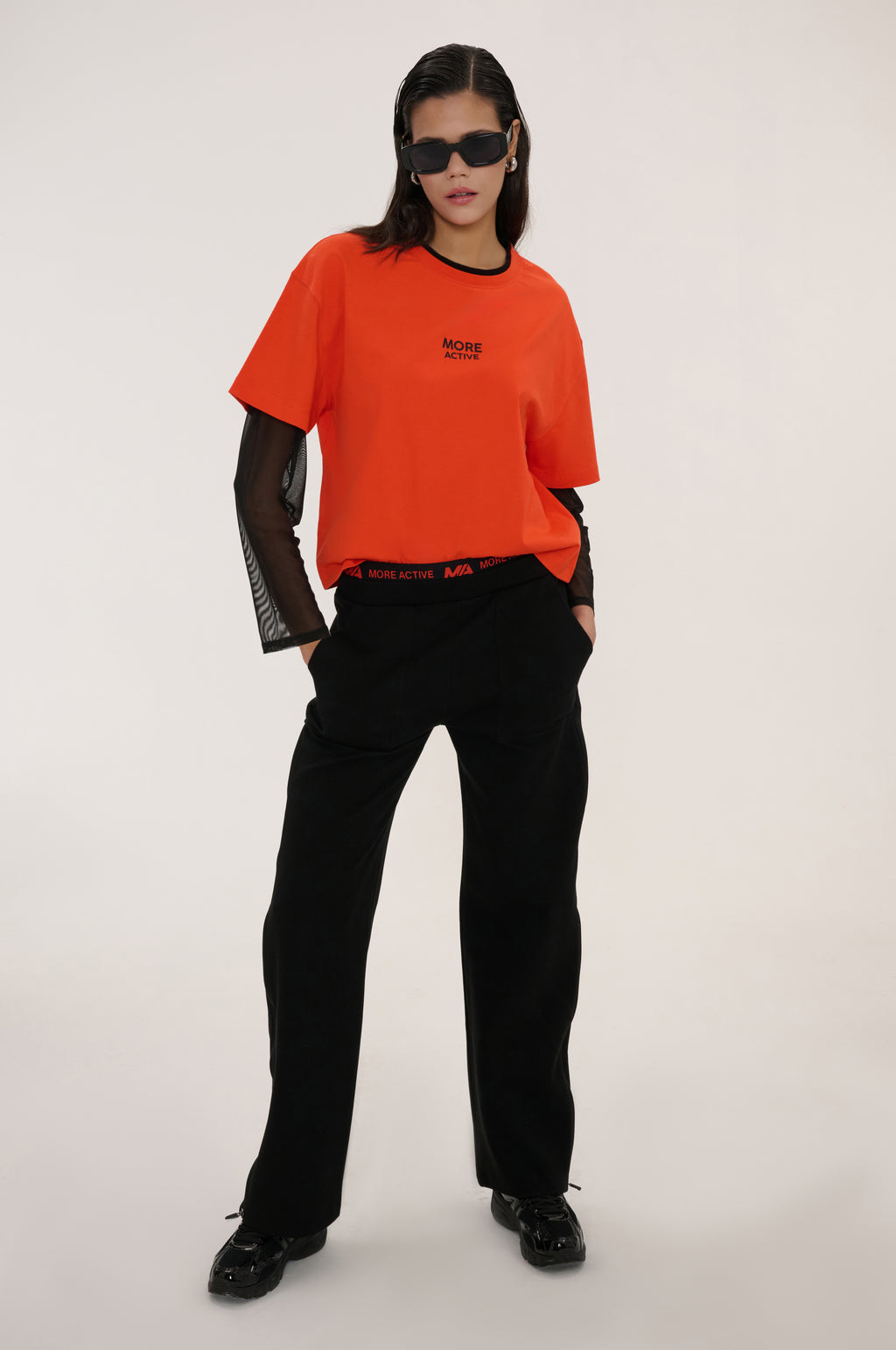 Mira Sport Oversize Uzun Kollu T-Shirt