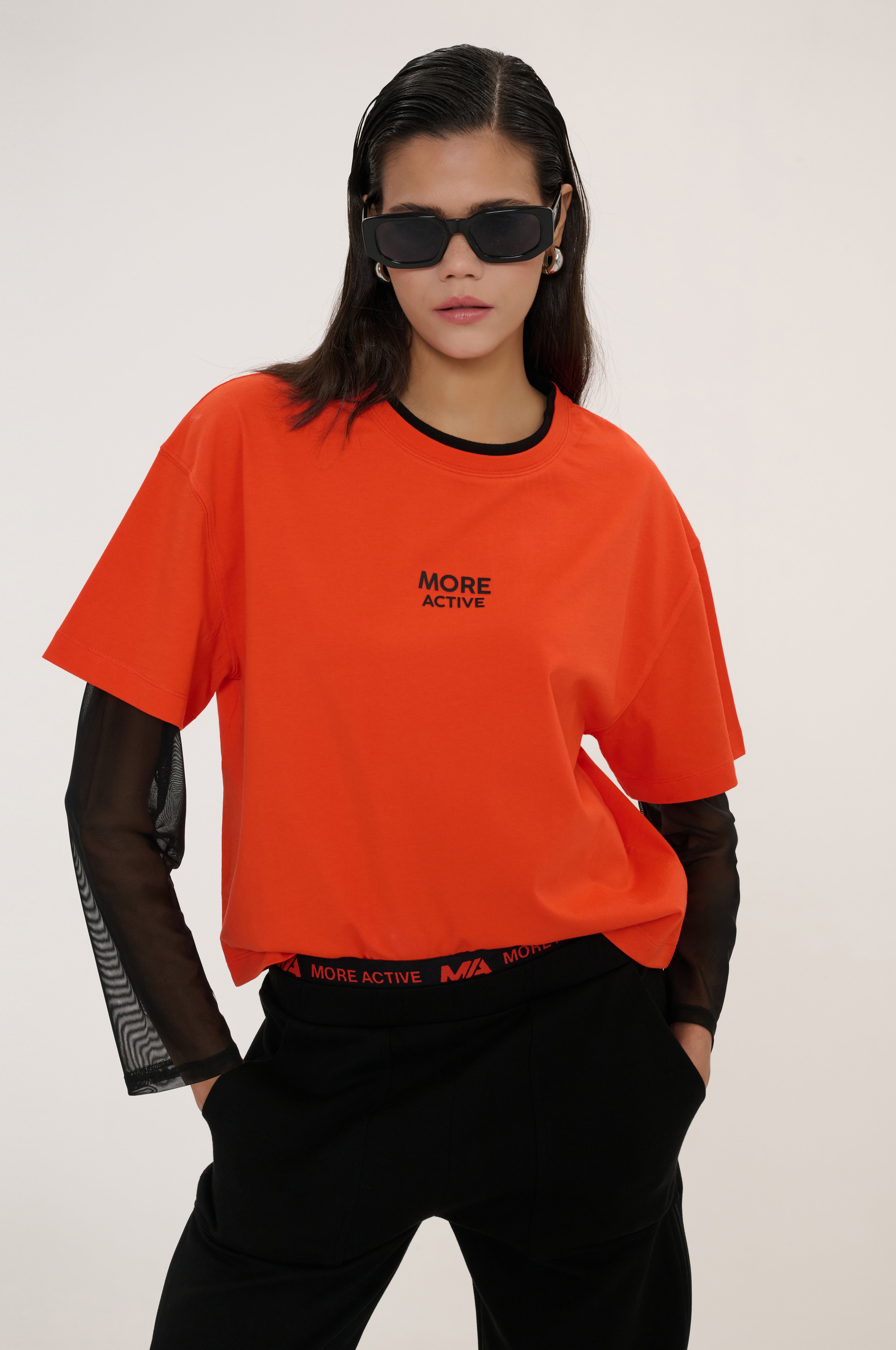 Mira Sport Oversize Uzun Kollu T-Shirt