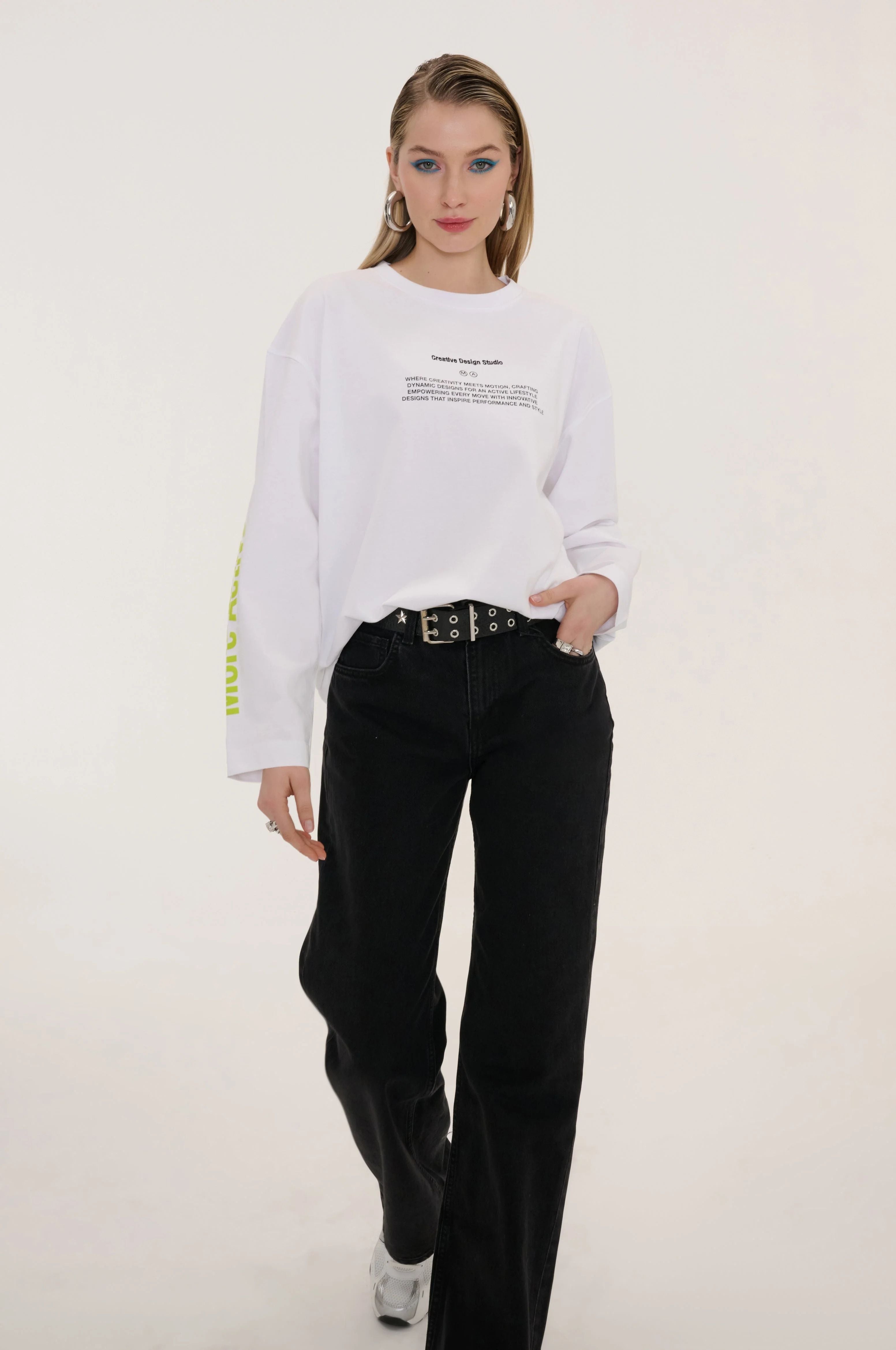 Milena Grafik Baskılı T-Shirt