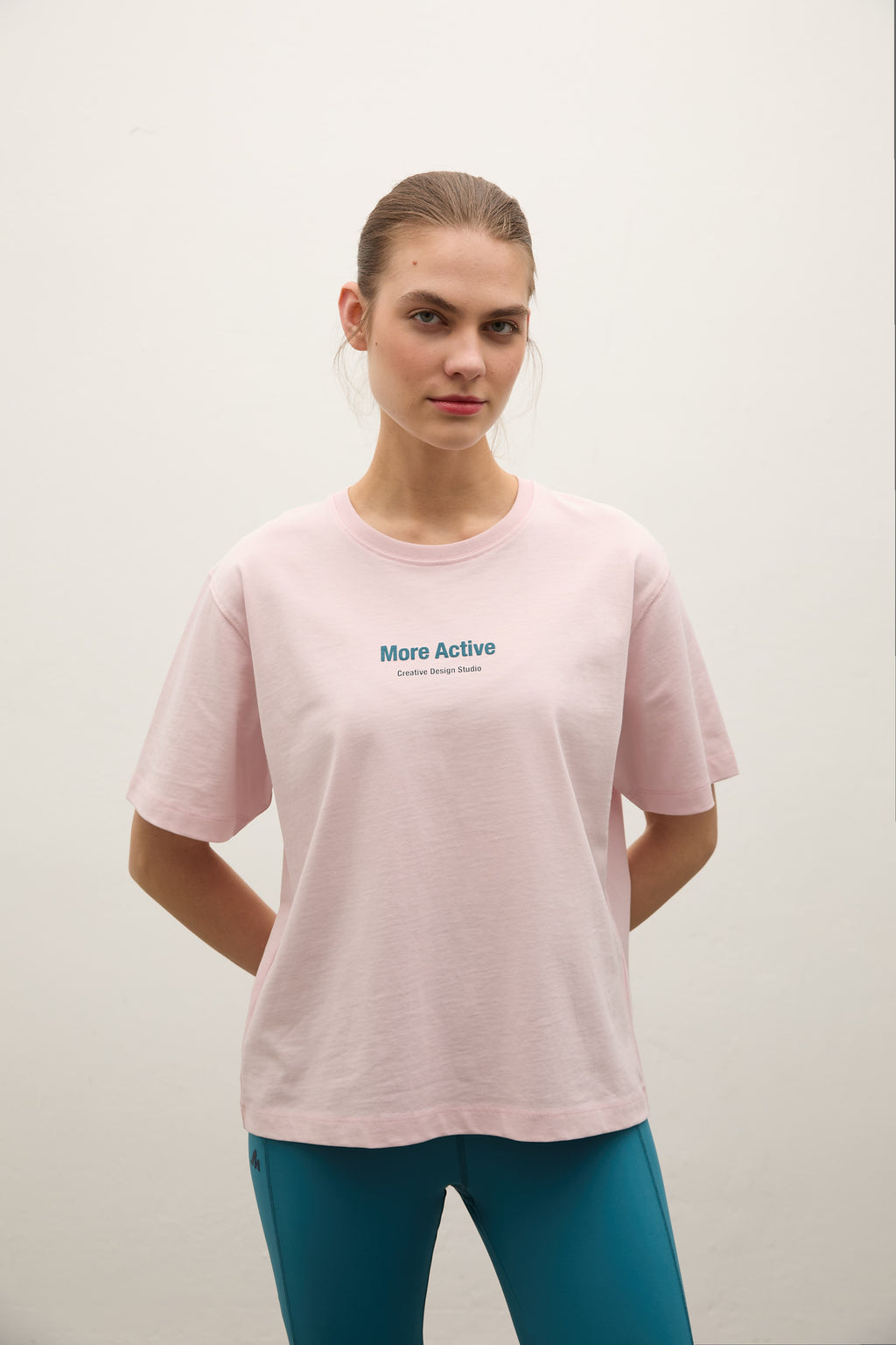 Label Heavy Jersey Grafik T-Shirt