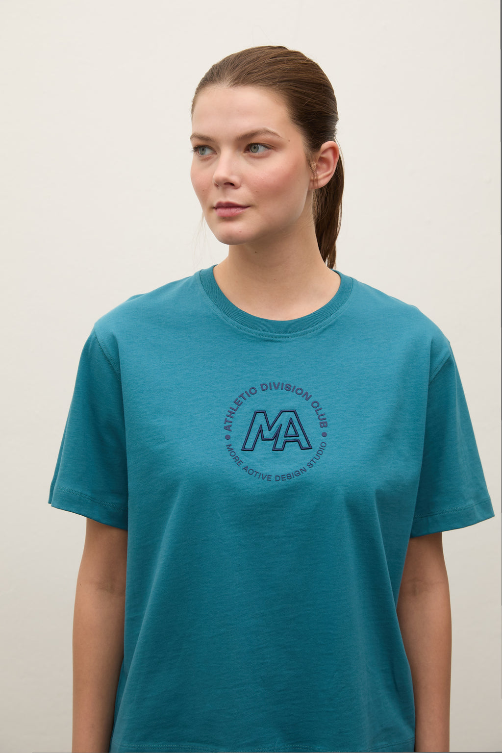 Grill Grafik Baskılı Heavy Jersey T-Shirt - Petrol Mavisi