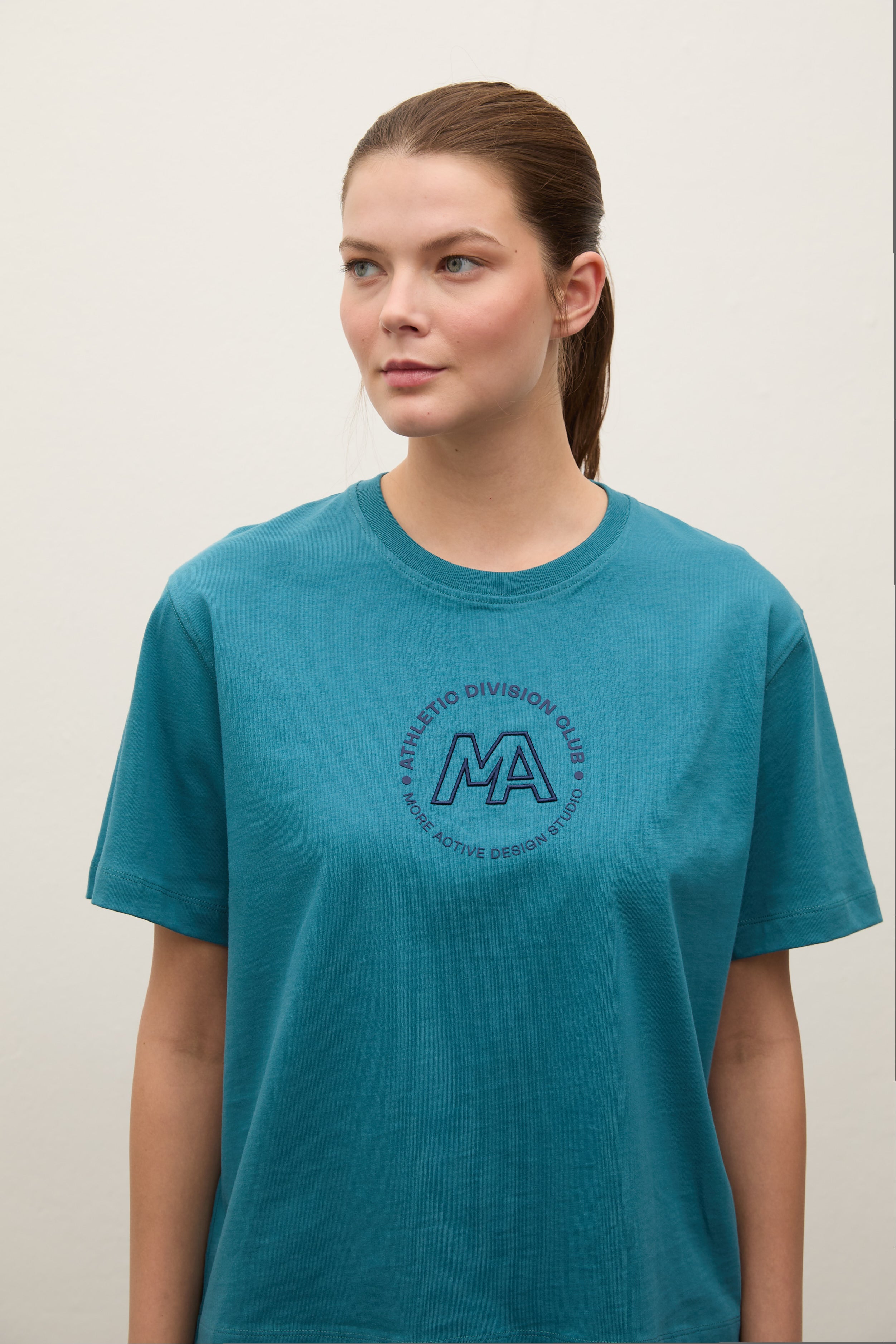 Grill Grafik Baskılı Heavy Jersey T-Shirt - Petrol Mavisi