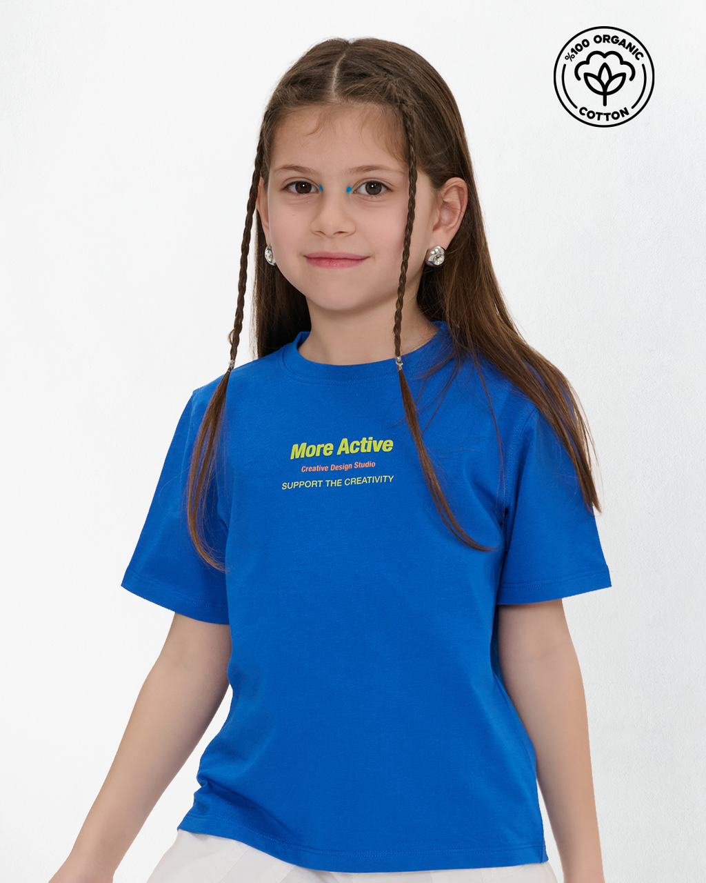 My Label Grafik Baskılı Çocuk T-Shirt - Mavi