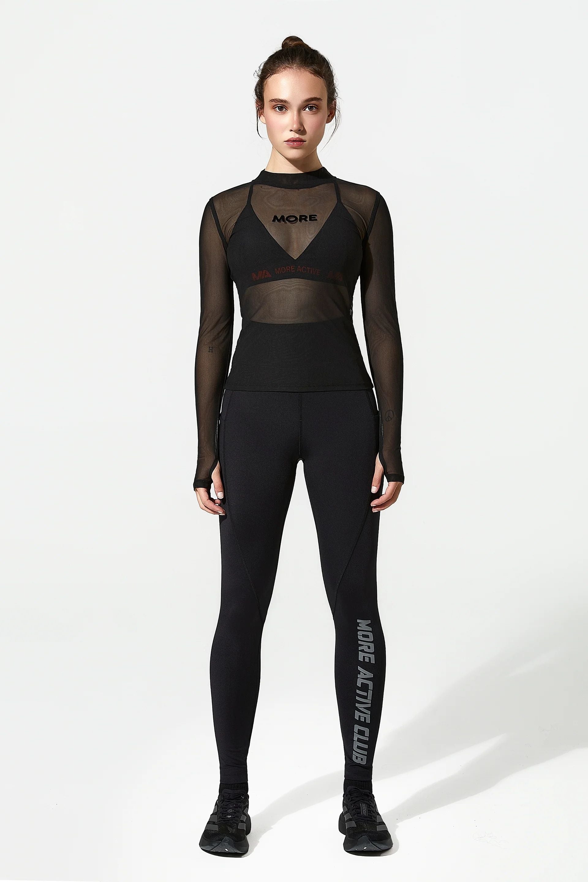 Tuna Mesh Uzun Kollu Spor Üst