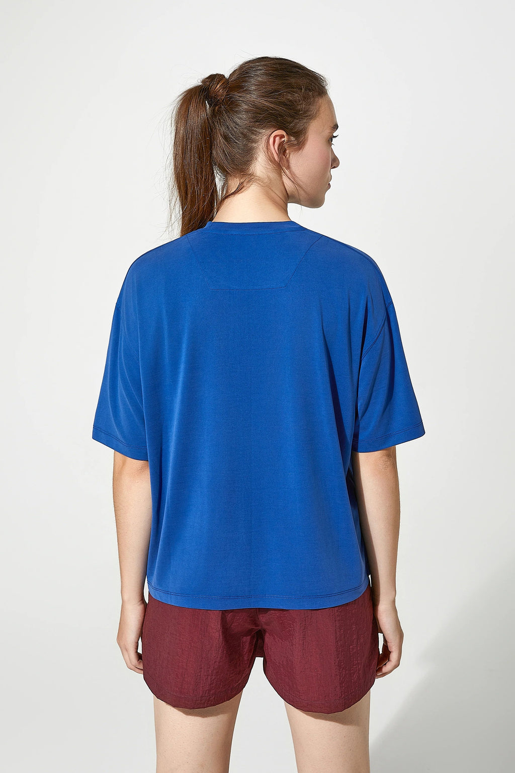 Voyage Yumuşak Dokulu T-Shirt - Mavi